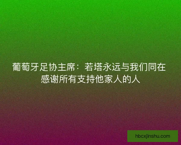 葡萄牙足协主席：若塔永远与我们同在 感谢所有支持他家人的人